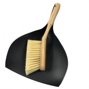 China 2 In 1 Home Bamboo Handle Cleaning Dustpan And Brush Eco Friendly on sale