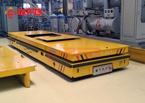 China Electric Orange Color Heavy Duty Plant Trailer For Cement Floor Q235 Material on sale