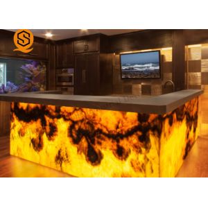 Buy cheap Led Artificial Stone Bar Counter Anti Pollution Size Customized from wholesalers