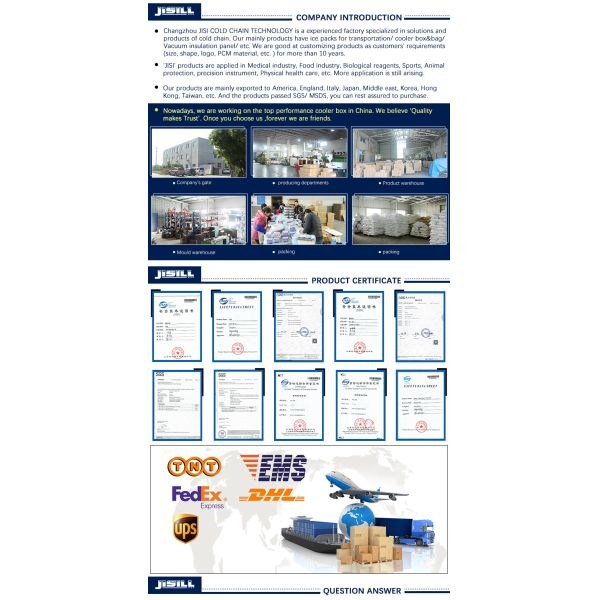 Shrink Film Packing Freezer Ice Blocks Hard Plastic With Special Formulated Gel