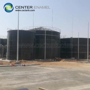 Cheap Bolted Steel Grain Storage Silos With Membrane , Aluminum Roof for sale