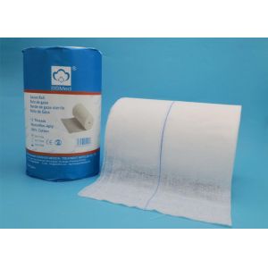 Buy cheap Pure White Color Medical Cotton Gauze 25m / 50m Size For Wound Dressing from wholesalers