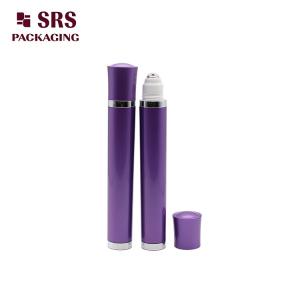 Cheap Free sample round shape purple color 10ml empty vibrating roll on bottle for sale