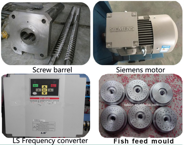 Double Screw Stainless Floating Fish Feed Making Machine 2-3 t/H