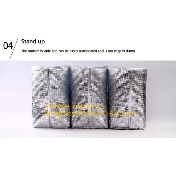 thermal large ice cooler bag/insulated aluminium foil 600D polyester lunch picnic cooler bags,picnic lunch aluminum insu