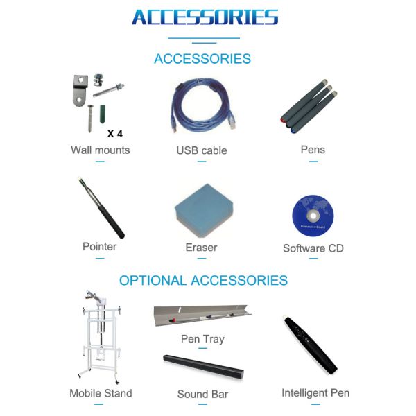 90" Infrared Interactive Whiteboard 10 Touch Points For Digital Classroom