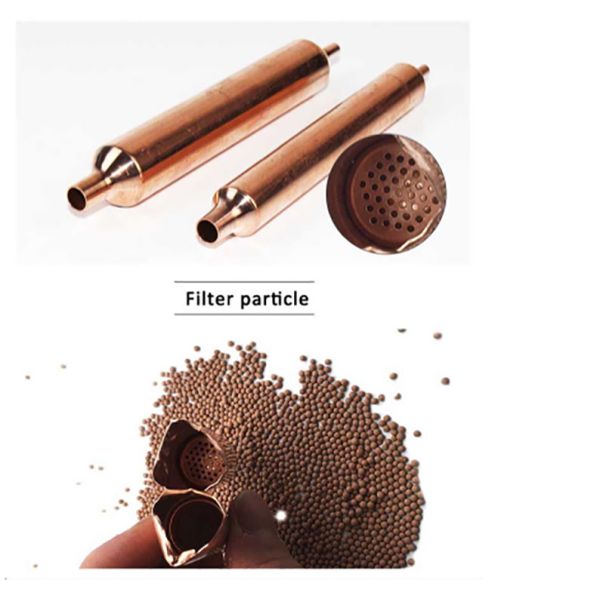 Copper Welding Heat Exchanger Components , Refrigerator Freezer Filter Drier