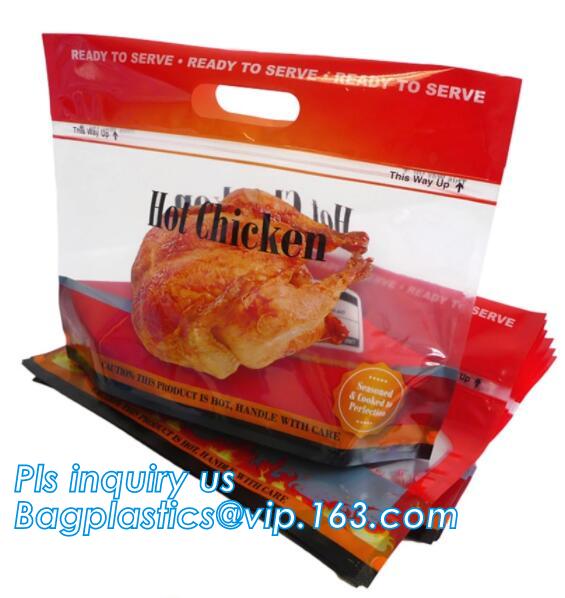 High Quality Rotisserie Chicken Plastic packaging bag Grilled Chicken Bag microwave grilled hot chicken bag Stand Up Roa