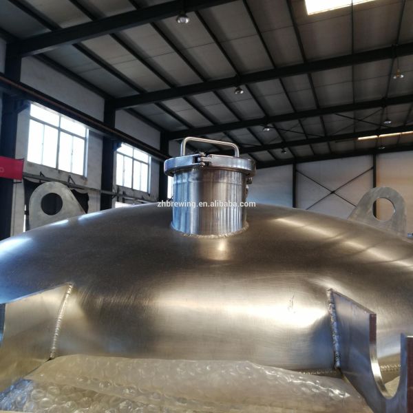 Polished Conical Fermentation Tank , 10HL - 50HL Stainless Steel Fermentation Tank