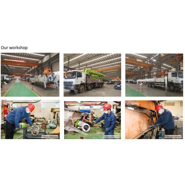 2020 Zoomlion 52m Concrete Pump on Benz Directly Sale in EXW with Feeding Height of 1400mm