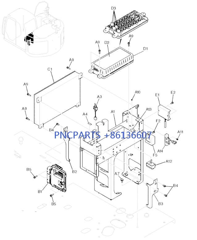 YN22E00354F5 YN22E00214F1 Excavator Controller SK200 8 Kobelco Parts