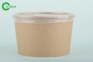 China Household 16 Oz Disposable Paper Bowls With Lids Logo Printed For Rice / Water on sale
