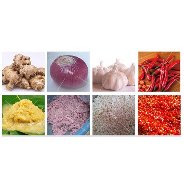 Vegetable Onion Potato Paste Making Machine / Chili Grinder Equipment