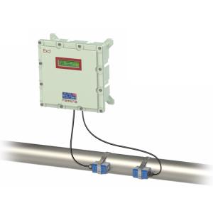 China Portable Transit Time Flow Meter , Stainless Steel Pipe Sea Water Flow Meter on sale