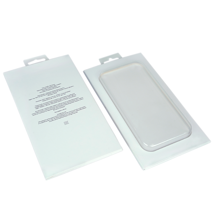 Custom Printed Phone Case Packaging Box White Cardboard Paper Boxes With Window