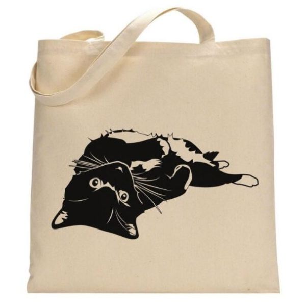 Custom silk screen printed Cotton material handle style blank natural cotton canvas bag without logo bagplastics bagease