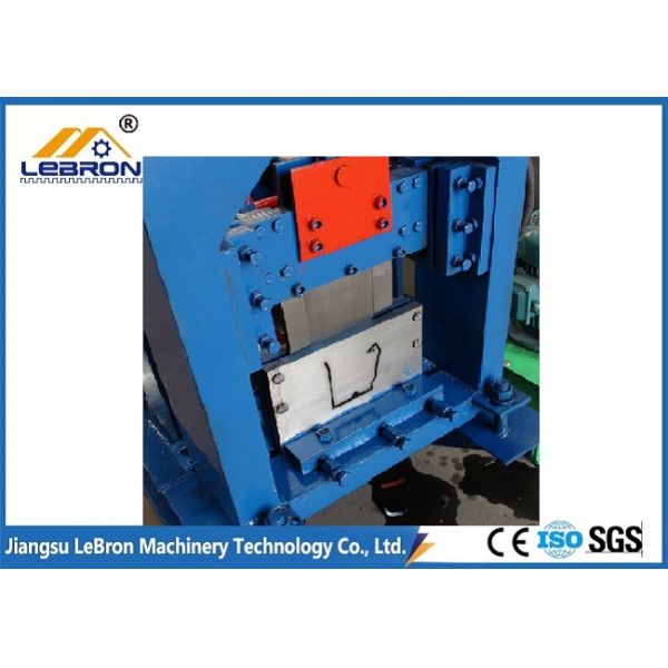 Hydraulic guillotine Metal Gutter Roll Forming Machine CNC Control