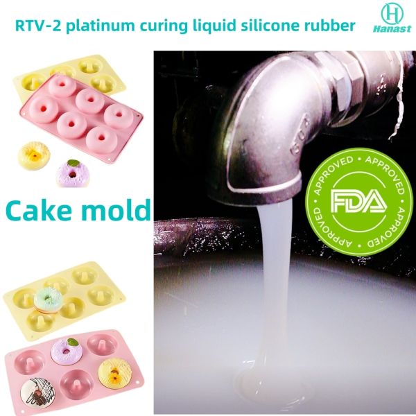 Platinum Cured Transparent Liquid Silicone Rubber Two Component Food Grade For Mold Making
