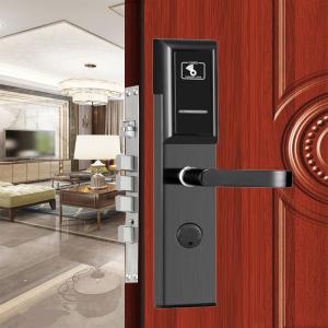 China Mechanical Key MF1 T557 RFID Smart Door Lock ID TEMIC With Management Software on sale