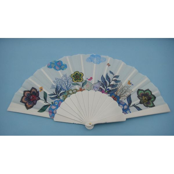 Promotion Plastic Folding Hand Fans / Custom Wedding Hand Fans