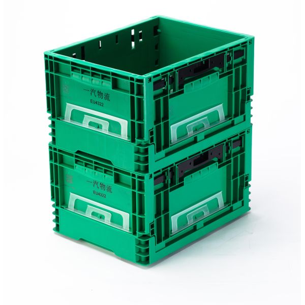 Solid Box Collapsible Vegetable PP Crate Eco-Friendly Stackable EU Crate for Parts