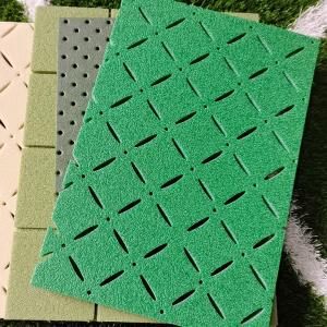 China High Slip Resistance Rubber Shock Absorbing Floor Tiles 1/2 Inch on sale