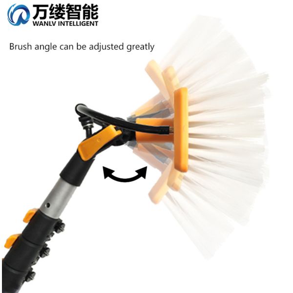 Solar Panel Cleaning Tools with Mini Lithium Battery Water Pump and Aluminum Alloy Telescopic Pole