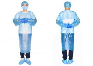 China Disposable Isolation Gown, CPE Material Liquid Resistance, Protective Isolation Gown Clothing on sale