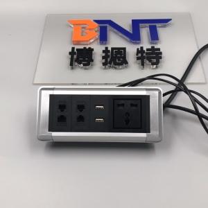 Cheap Smart office table mount multi function desk power data socket with USB charger for sale