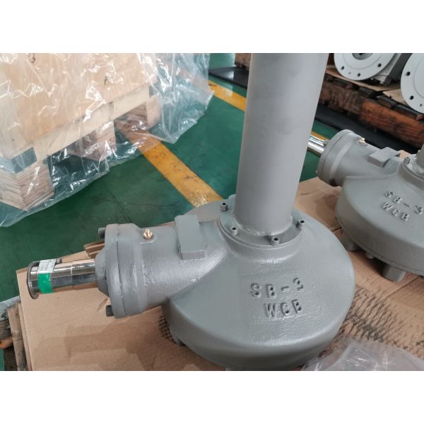 IP67 Grade SS Input Shaft Bevel Gear Operator With Lock Mechanism