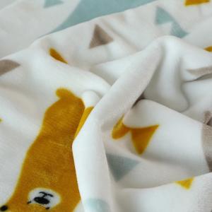 Cheap Animal Pattern 150D Flannel Fleece Fabric For Kids for sale