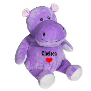 8 Inch Lovely Hippo Animal Plush Toys Promotion Gifts For Holiday Celebration