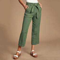 Cheap OEM Fashion Casual Pants Green Women Cargo Pants With Utility Pockets for sale