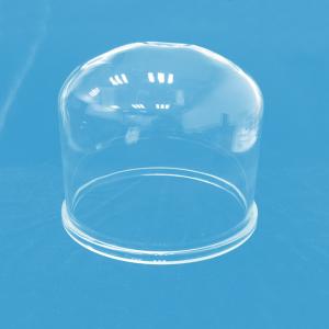 Clear Borosilicate Glass Tube Dome Large Size Customized Polishing Glass Cover