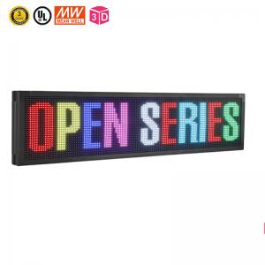 China 7 Color Programmable Scrolling LED Signs 10mm Wifi Programmable LED Sign on sale