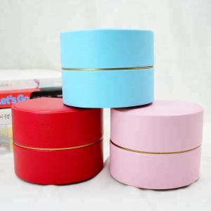 Buy cheap Round Fashion Leather Jewelry Box Multi Color Eco Friendly For ring Holder from wholesalers