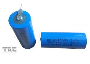 Cheap Blue Jacket Non - Rechargeable Lithium Battery ER18505 3600mAh For Instrument for sale