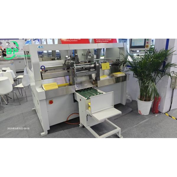 plastic coil binder machine PS420 made in China by NINGBO CREATIVE Automatic