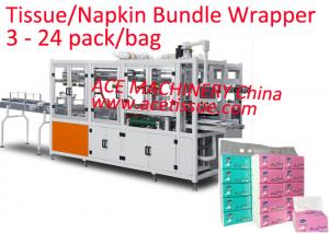 Cheap Facial Tissue Paper Napkin Packing Machine PE Bags Full Automatic PLC Control for sale