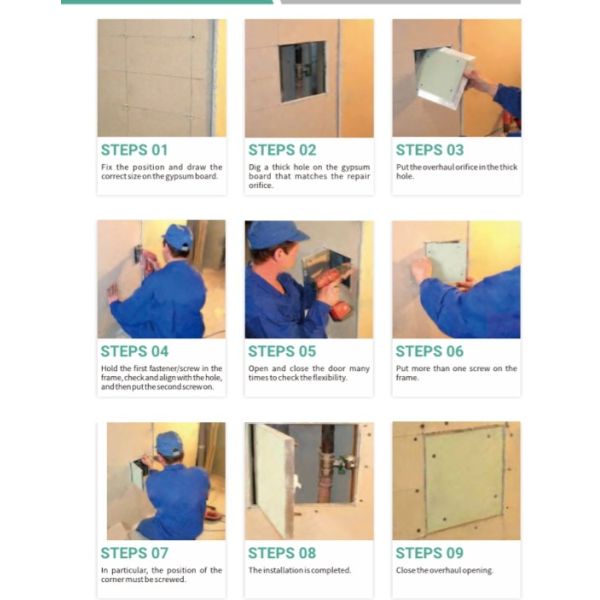 Push Lock Trapdoor 30x30 Access Panel Covers