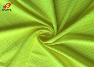 China Polyester Spandex Stretch Mesh Fabric Single Jersey Weft Knitted Fabric on sale